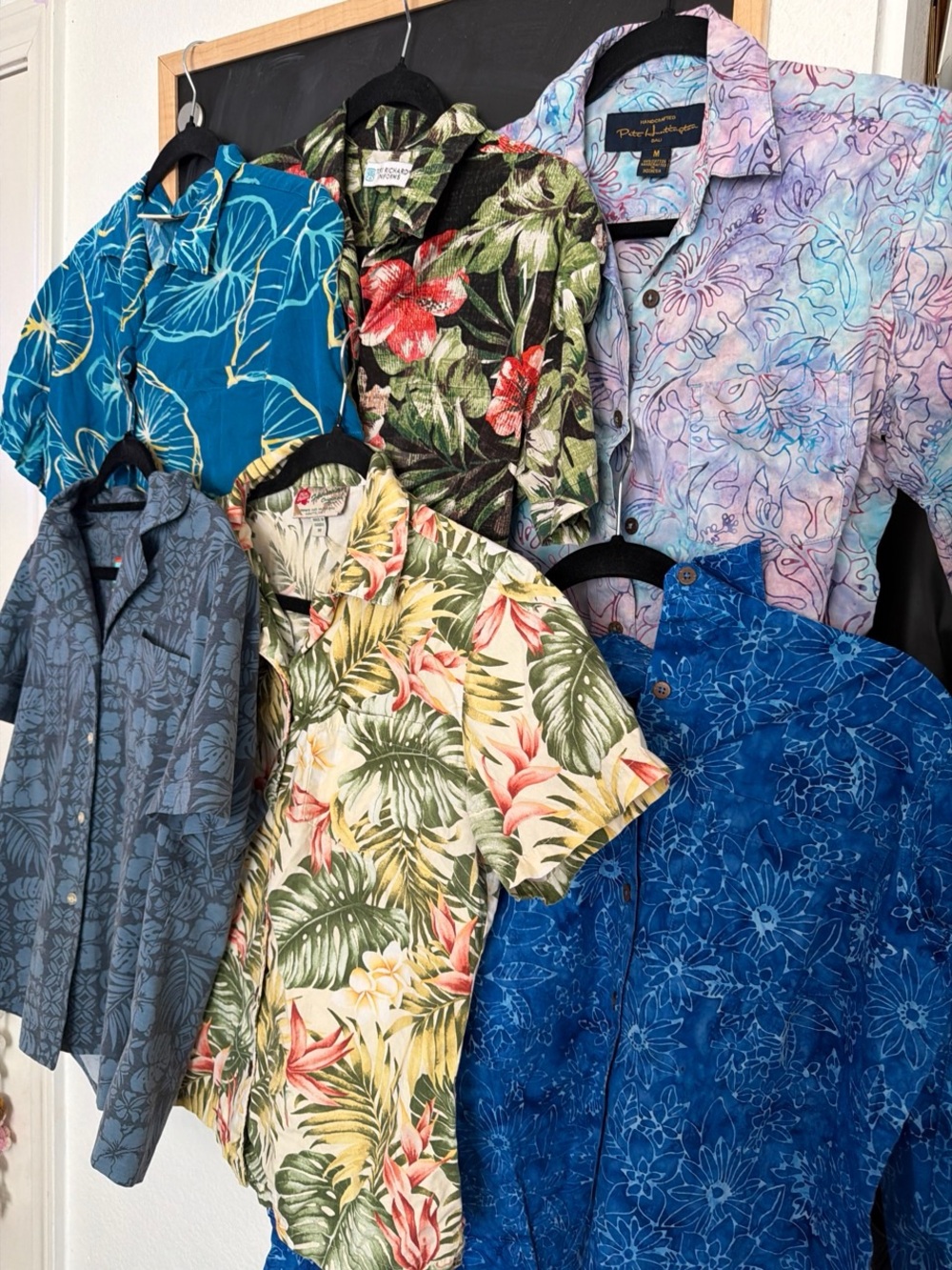 6 Hawaiian shirts